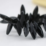 50pcs 7x22mm Oval Marquise Crystal Glass Beads Pendant Charm