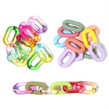Acrylic Twisted Chains Beads DIY Jewelry Findings 20-100pcs