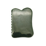 Dark Green Nephrite Gua Sha Stone Board for Body Massage
