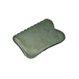 Dark Green Nephrite Gua Sha Stone Board for Body Massage