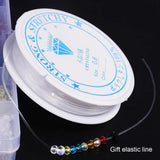 10 Colors Crystal Round Glass Beads Faceted Loose Beads in Container Box