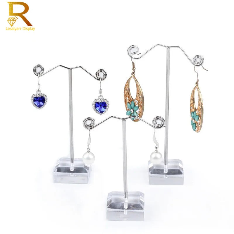 Clear Acrylic Stud Earring Jewelry Display Rack Stand Organizer Holder