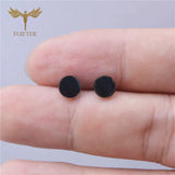 Stud Earrings Stainless Steel Jewelry for Women Men Unisex