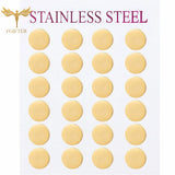 Stud Earrings Stainless Steel Jewelry for Women Men Unisex