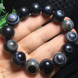 Natural Crystal Bracelet 14mm Tianzhu Bead Tibetan Style Hand String