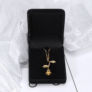 Velvet Ring Earring Necklace Box Jewelry Display Storage Gift