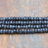 Labradorite Round Spacer Loose Beads Flashing Full Strands 5*8 mm BE5822