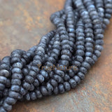 Labradorite Round Spacer Loose Beads Flashing Full Strands 5*8 mm BE5822