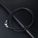 Leather Chain Necklace for Women Men Braid Rope Long Necklace 40-90CM Neck Penda