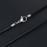Leather Chain Necklace for Women Men Braid Rope Long Necklace 40-90CM Neck Penda