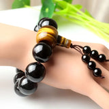 Natural Crystal Buddha Beads Bracelet for Men Birthday Gift