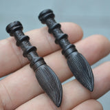 Sandalwood Peach Carved Engraved Wenchang Pen Pendant
