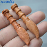 Sandalwood Peach Carved Engraved Wenchang Pen Pendant