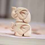 Sandalwood Elephant Pendant Wood Accessories Lucky Jewelry