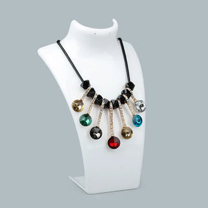 Black/White Acrylic Necklace Display Stand Holder 20.5X13CM