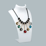 Black/White Acrylic Necklace Display Stand Holder 20.5X13CM