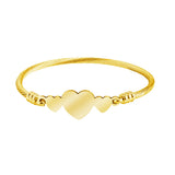 Personalized Heart Wired Bangle Stainless Steel Bracelet
