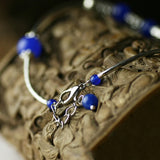 Chalcedony Crystal Anklet Beads Chain Women Girl Anklet Jewelry