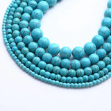 Turquoise Stone Beads 4/6/8/10/12mm DIY Jewelry Making