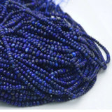 Lapis Lazuli Small Waist Beads Faceted Rondelle Beads 15''