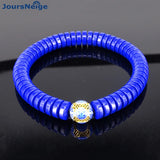 Ore Stone Bracelet with Cloisonne for Women Girl Jewelry