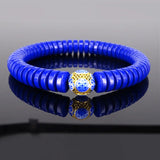 Ore Stone Bracelet with Cloisonne for Women Girl Jewelry
