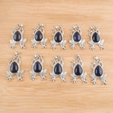 Sand Gemstone Frog Shape Pendant for Necklaces TN4617