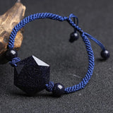 Sand Stone Bracelets Round Beads Six-pointed Star Bracelet Lucky