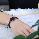 Sand Stone Bracelets Round Beads Six-pointed Star Bracelet Lucky