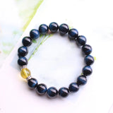 Tiger Eye Stone Bracelet 10mm Bead Bangle for Men Women Jewelry