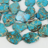 Sea Sediment Stone Slab Beads Pendants for Jewelry Making