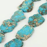 Sea Sediment Stone Slab Beads Pendants for Jewelry Making