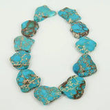 Sea Sediment Stone Slab Beads Pendants for Jewelry Making
