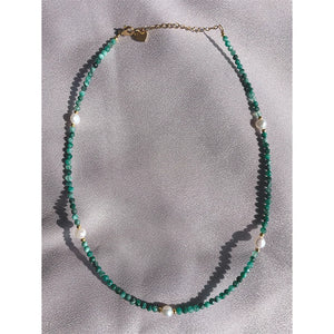 Bohemia Beaded Choker Short Necklace for Women Nature Pearl Necklace