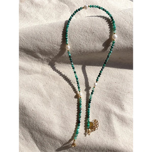 Bohemia Beaded Choker Short Necklace for Women Nature Pearl Necklace