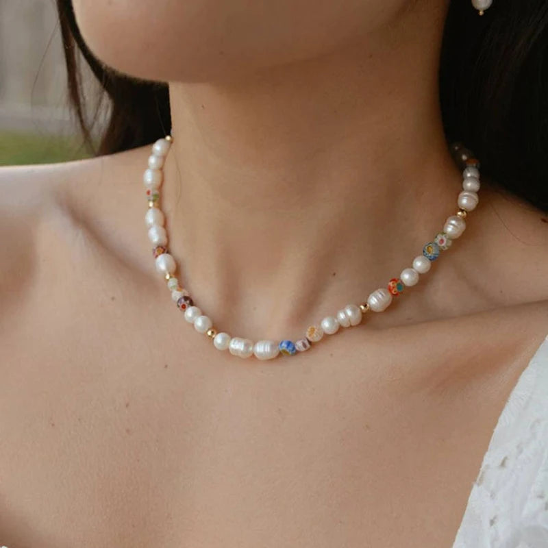 Bohemia Rainbow Beads Candy Necklace