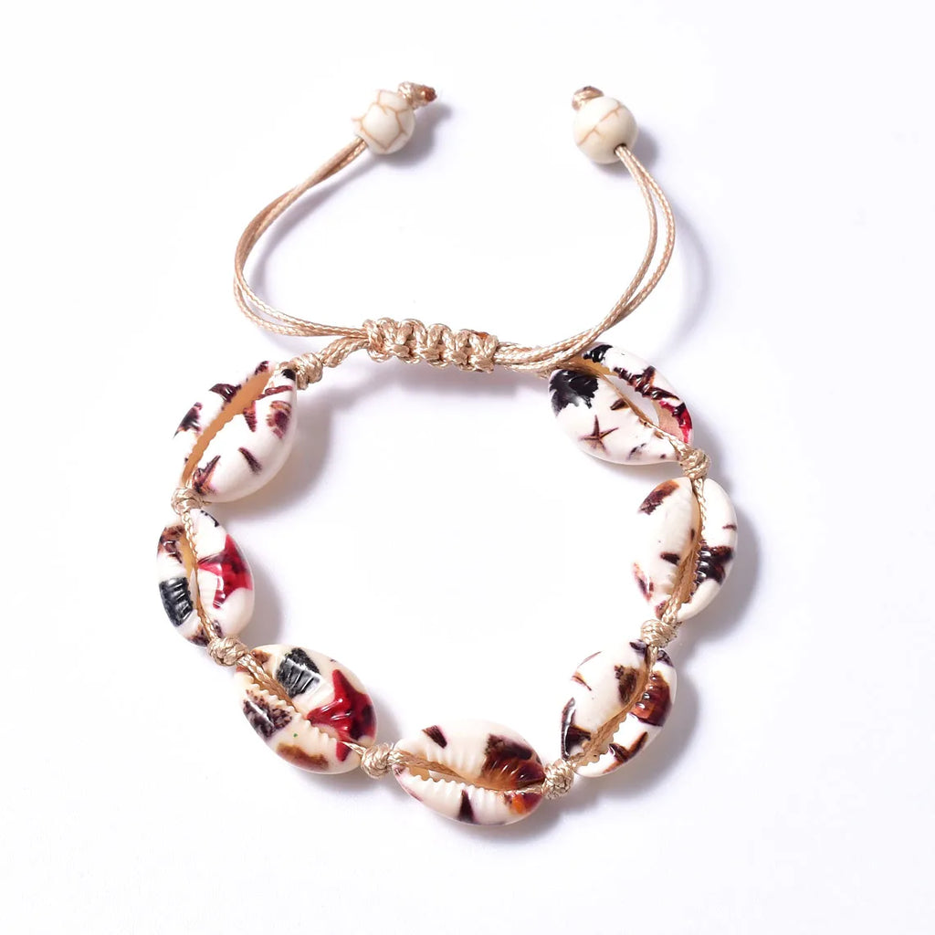 Colorful Shell Ankle Bracelet For Women Leg Bracelet Summer Boho Jewelry