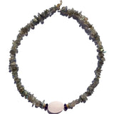 Bohemian Stone Necklace Elephant Pendant Jewelry