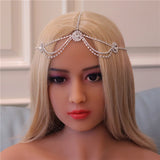 Bohemian Vintage Rhinestone Bridal Headband Chain Wedding Hair Accessory