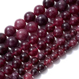 Dark Reds Garnet Agates Beads Round Bulk Spacer Beads 15 In