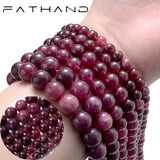 Dark Reds Garnet Agates Beads Round Bulk Spacer Beads 15 In