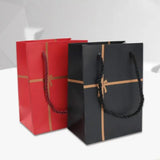 Bowknot Jewelry Packaging Gift bag in Paper handbag with Ribbon