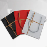 Bowknot Jewelry Packaging Gift bag in Paper handbag with Ribbon