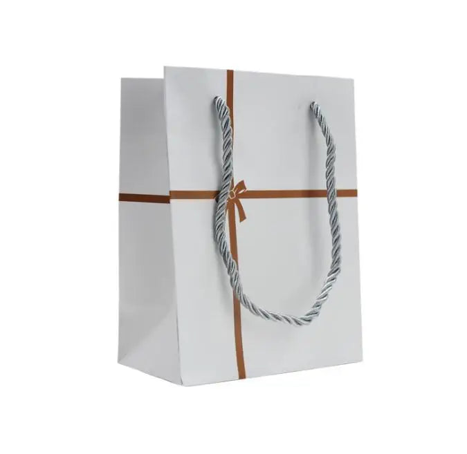 Bowknot Jewelry Packaging Gift bag in Paper handbag with Ribbon