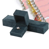 Bride Wedding Ring Jewelry Box Engagement Necklace Pendant Display Case