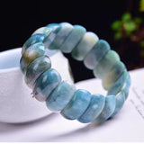 Bright Water Grass Crystal Hand Row Natural Stone Bracelet