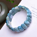Bright Water Grass Crystal Hand Row Natural Stone Bracelet