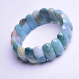 Bright Water Grass Crystal Hand Row Natural Stone Bracelet