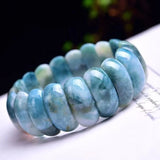 Bright Water Grass Crystal Hand Row Natural Stone Bracelet