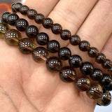 Brown Smoky Quartz Round Gem Stone Beads Jewelry Making DIY 6/8/10MM